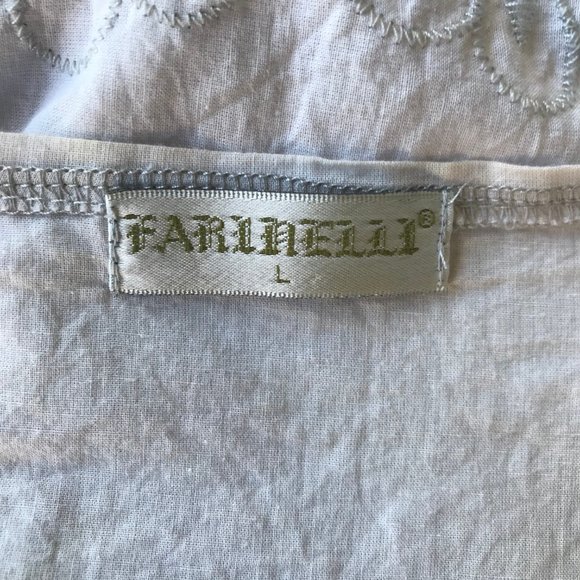 Farinelli Tunic Dress Top Crochet Large Peasant - Picture 15 of 15